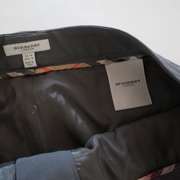 Burberry Wide Leg flat front dress slacks Trousers Size 8 - Picture 9 of 11